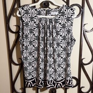 Calvin Klein Monochrome Geometric Women's Blouse